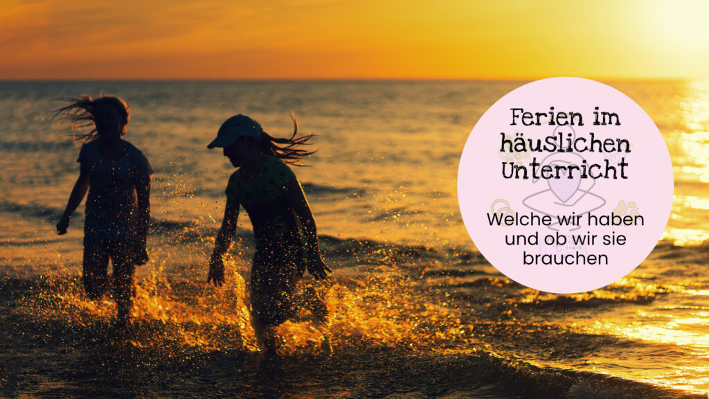 Strand, Urlaub, Sonnenuntergang Ferien im häuslichen Unterricht