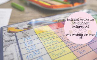 Beispielwoche im haeuslichen Unterricht