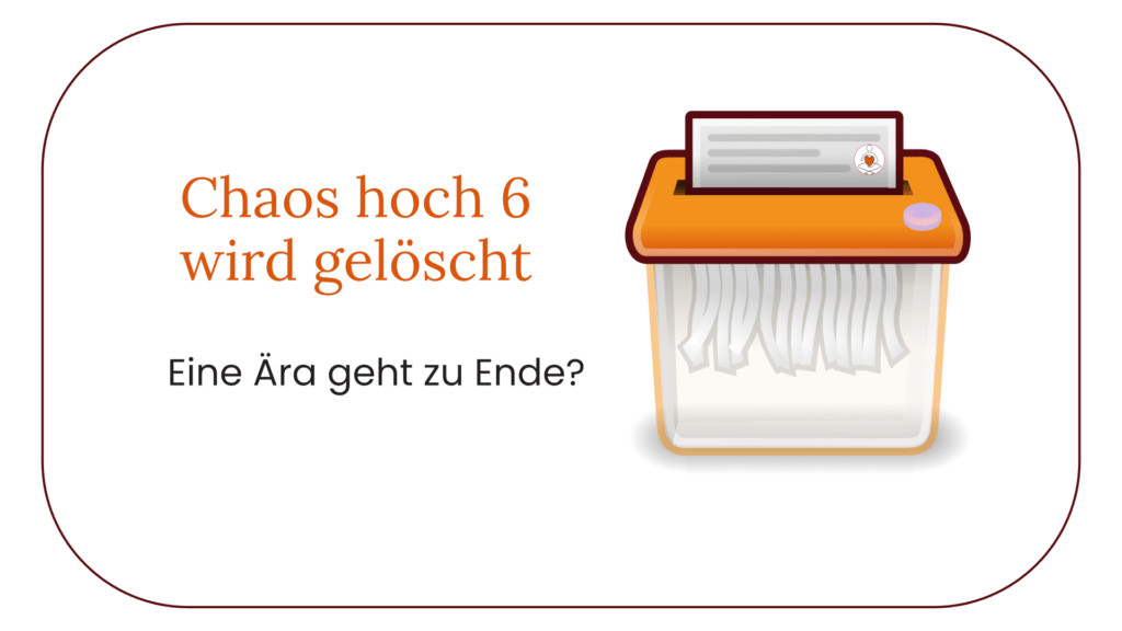 Chaoshoch6 wird gelöscht